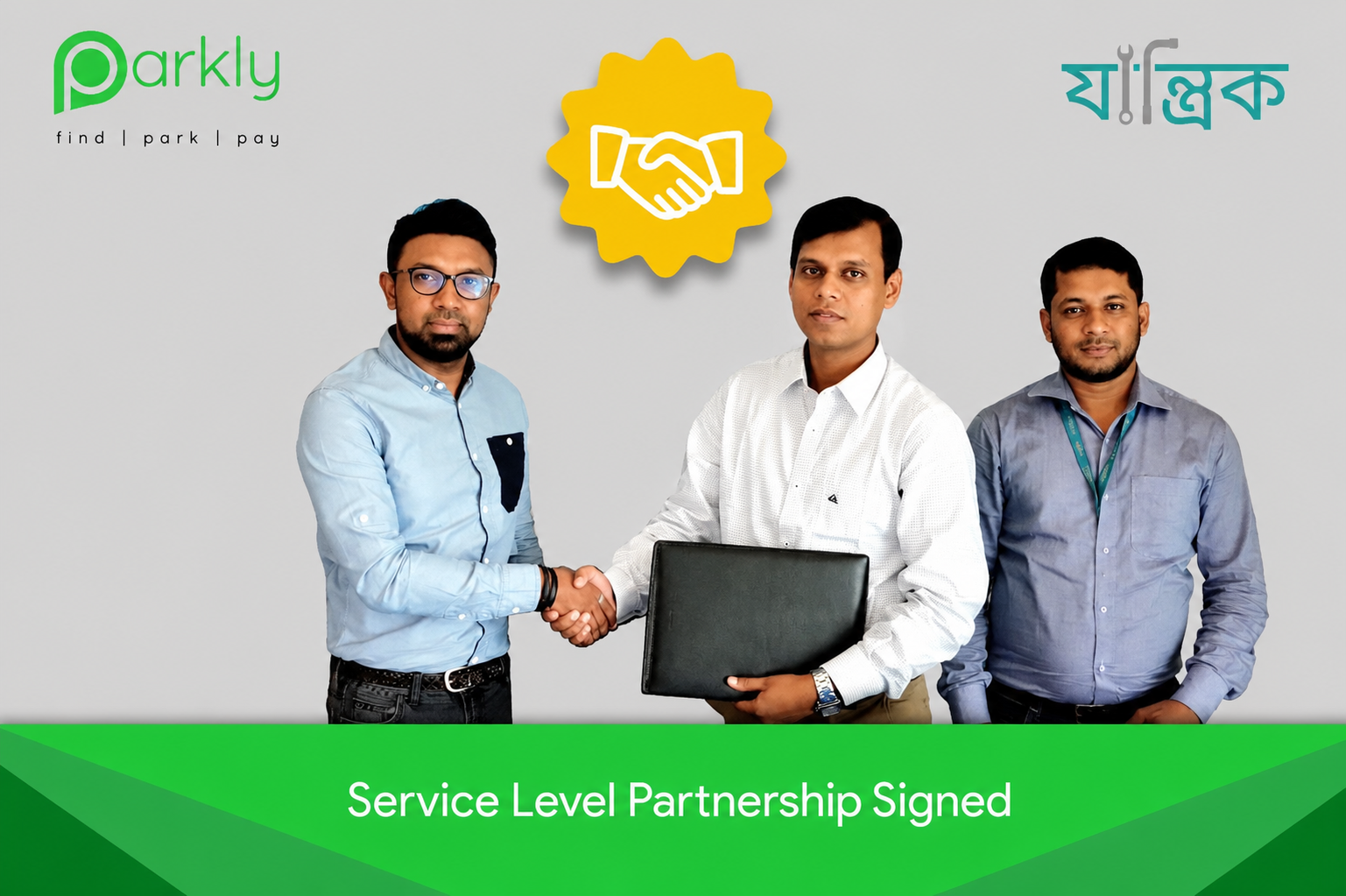 Parkly and Jantrik service level partnership signed